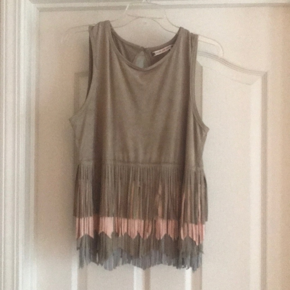 Reduced price! Chelsea & Violet fringed top